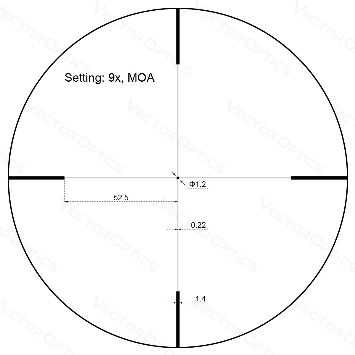 Vector Optics Forester JR. 3-9x40 streljački ciljnik