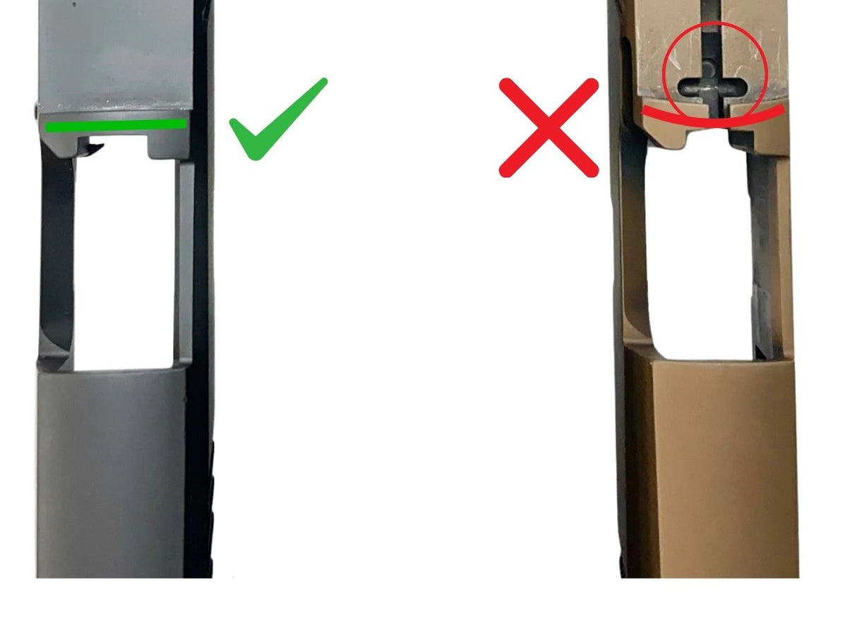 Sig P320 XFIVE starije varijante optics ready izrez - razlike