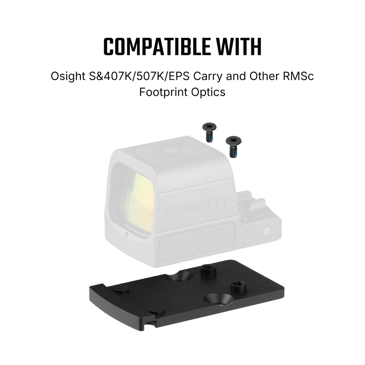 Footprint adapter | from Trijicon RMR to Shield RMSc & K-series footprint