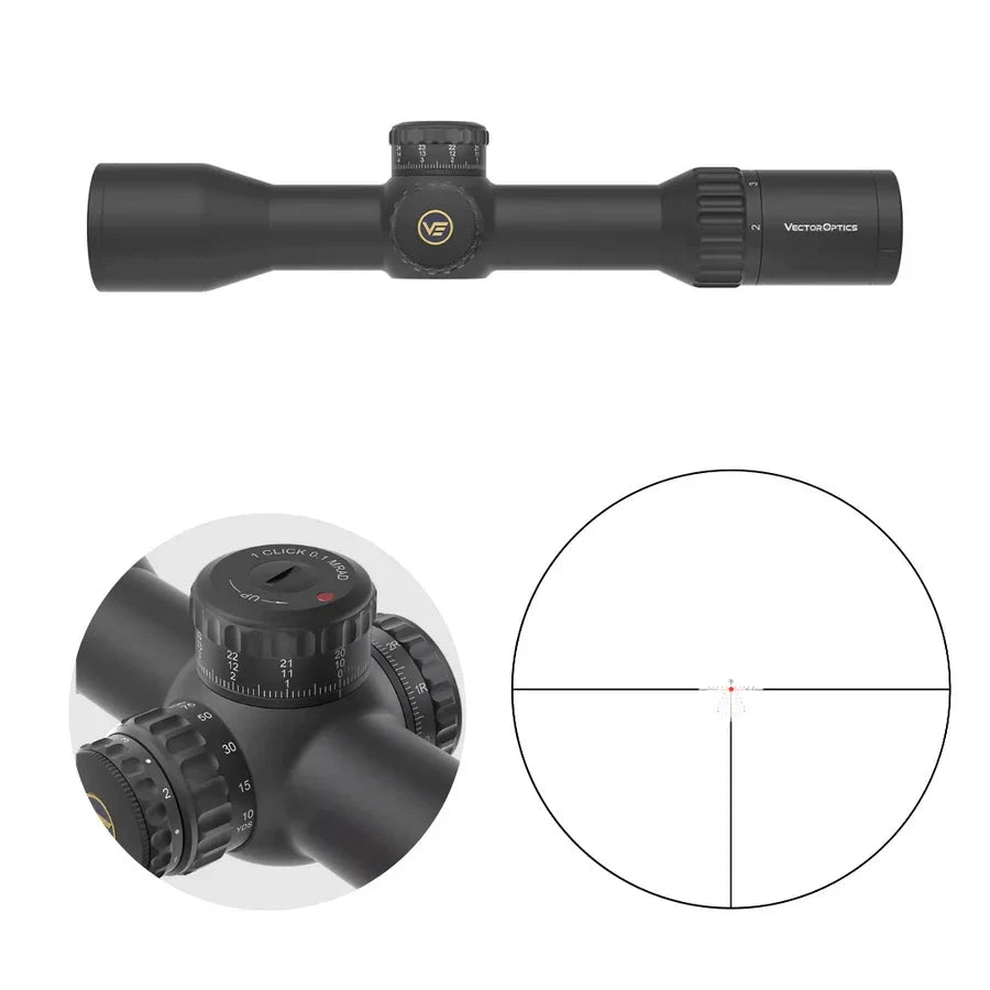 Vector Optics Continental x6 2-12x44 CTR MPVO puškarski ciljnik Vector Optics