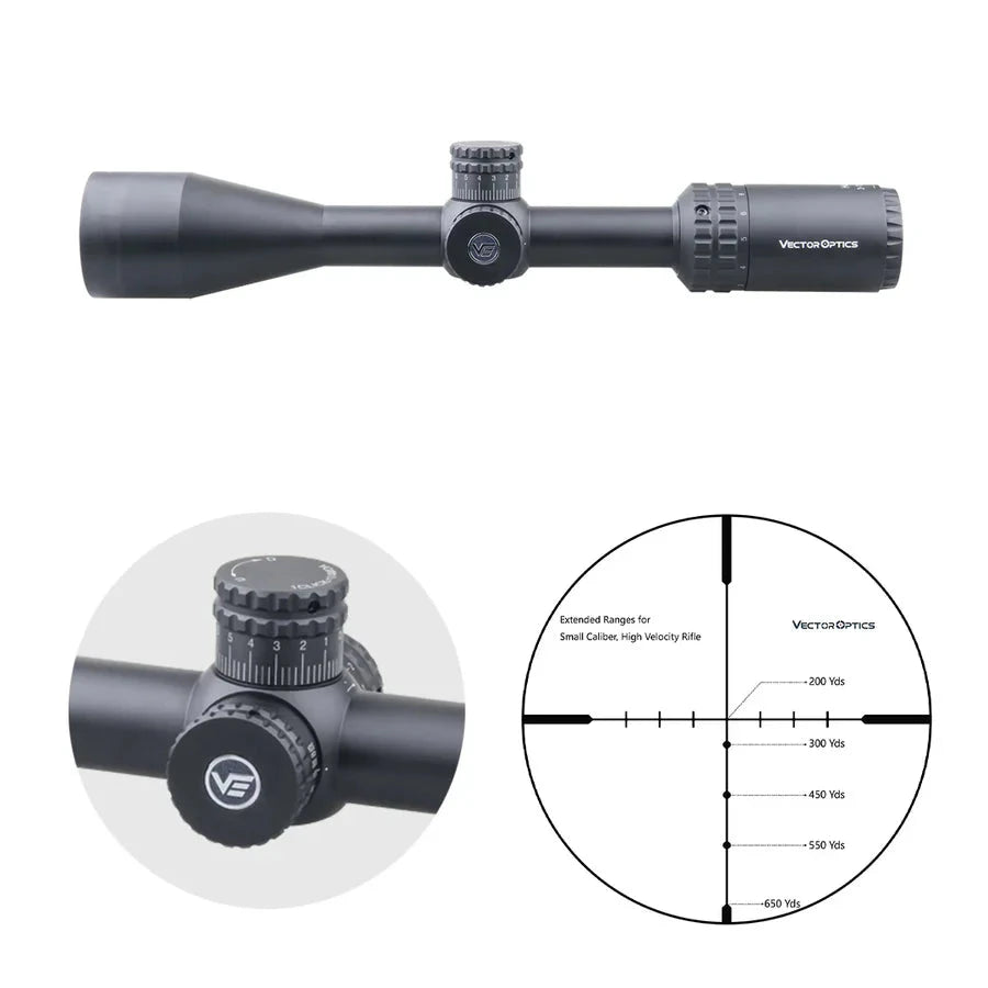 Vector Optics Hugo 3-12x44 SFP puškarski ciljnik Vector Optics