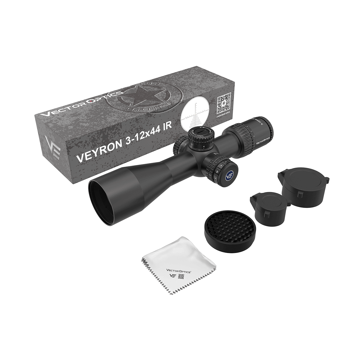 Vector Optics Veyron 3-12x44IR SFP kompaktni puščani ciljnik Vector Optics