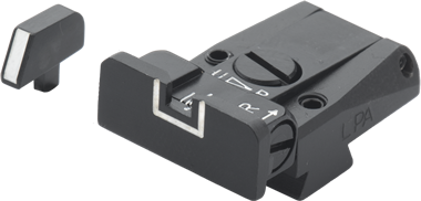Browning Hi-Power Vigilante podesivi nišani | bijele linije