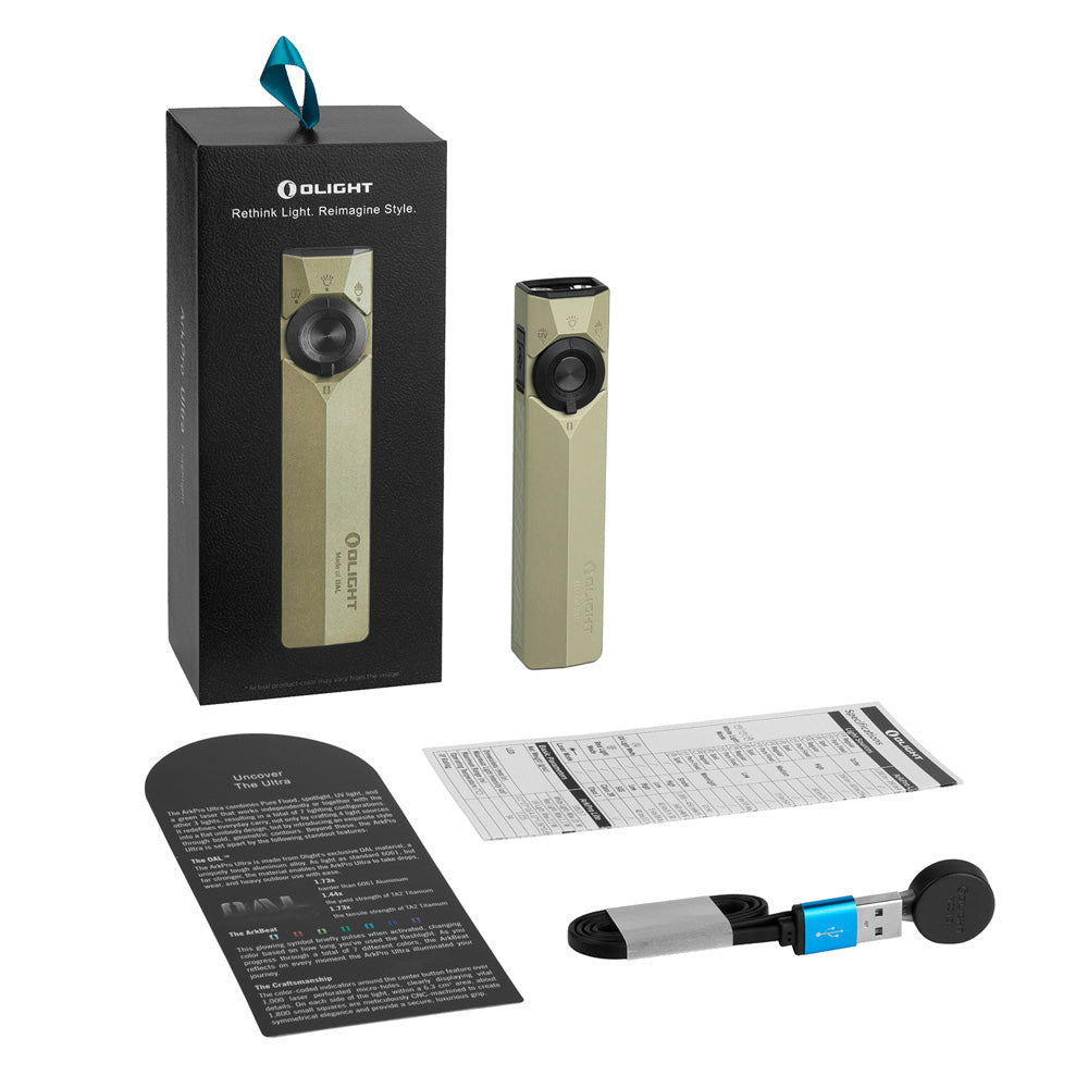 Olight ArkPro Ultra | flat 4-u-1 EDC svjetiljka | 1.700 lm - Olive Green