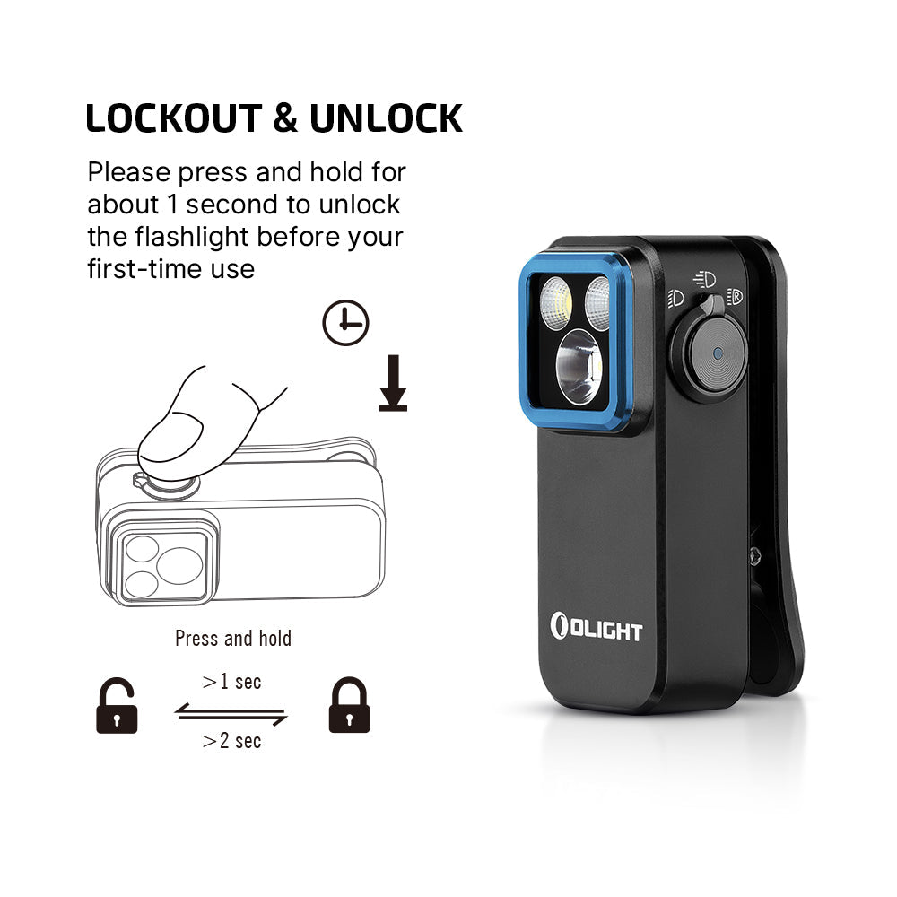 Olight Oclip Pro | višenamjenska svjetiljka s kopčom | 500 lm