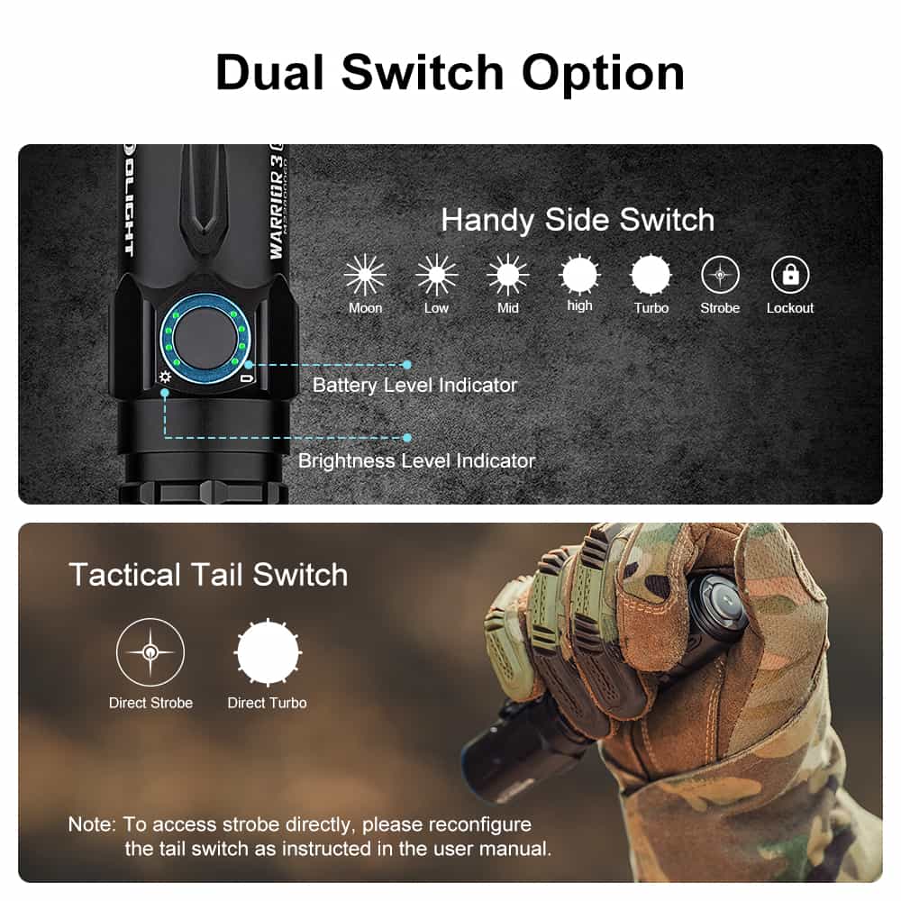 Olight Warrior 3S | taktička svjetiljka | 2.300 lm