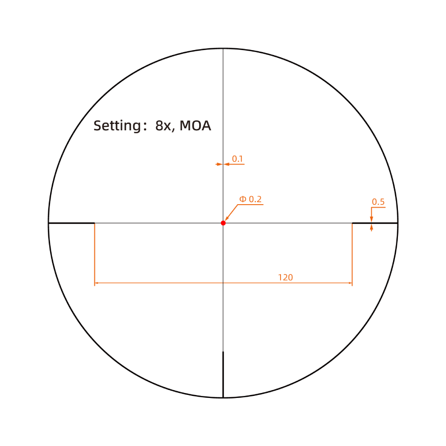 Vector Optics Forester 1-8x24 Fiber SFP puškogled