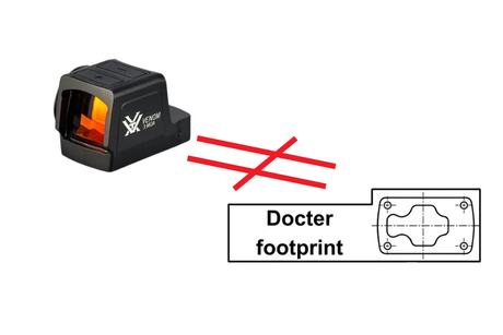 Vortex Venom Enclosed [2024+] does not fit Docter footprint