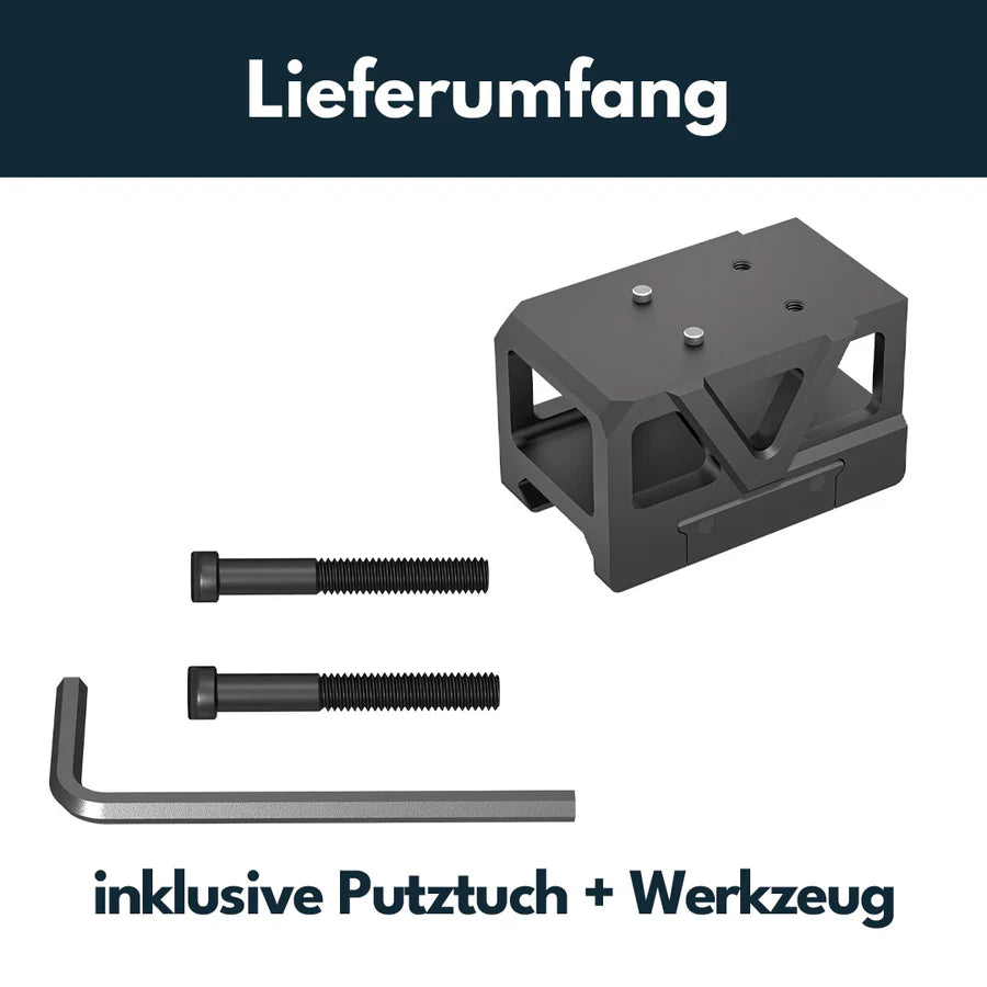Picatinny montaža za red dot s podizačem [32 mm] | C-More RTS footprint 