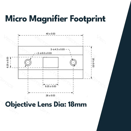 Vector Optics Paragon 3x18 Povećalo Micro