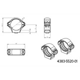 30mm prstenovi za optiku | kratka Picatinny QD Ergo baza 