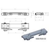 Baza za JK-N adaptere | picatinny baza s QD polugama [duga] 