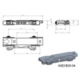 Baza za JK-N adaptere | picatinny baza s QD polugama [kratka] 