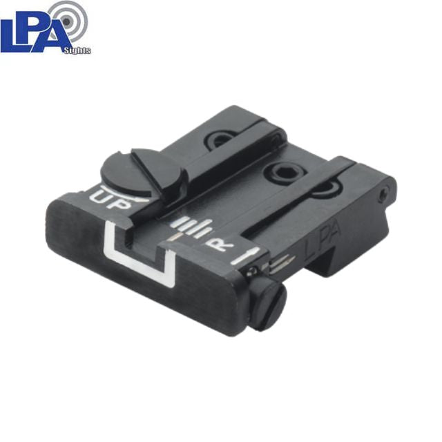 Beretta [92, 96, 98, M9A1] adjustable rear sight | white lines