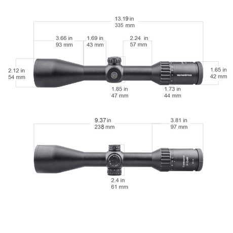 Vector Optics Continental 2-12x50 SFP puškarski ciljnik