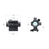 Vector Optics Nautilus 1x30 Ciljnik s Dvostrukim Križem crvena točka 