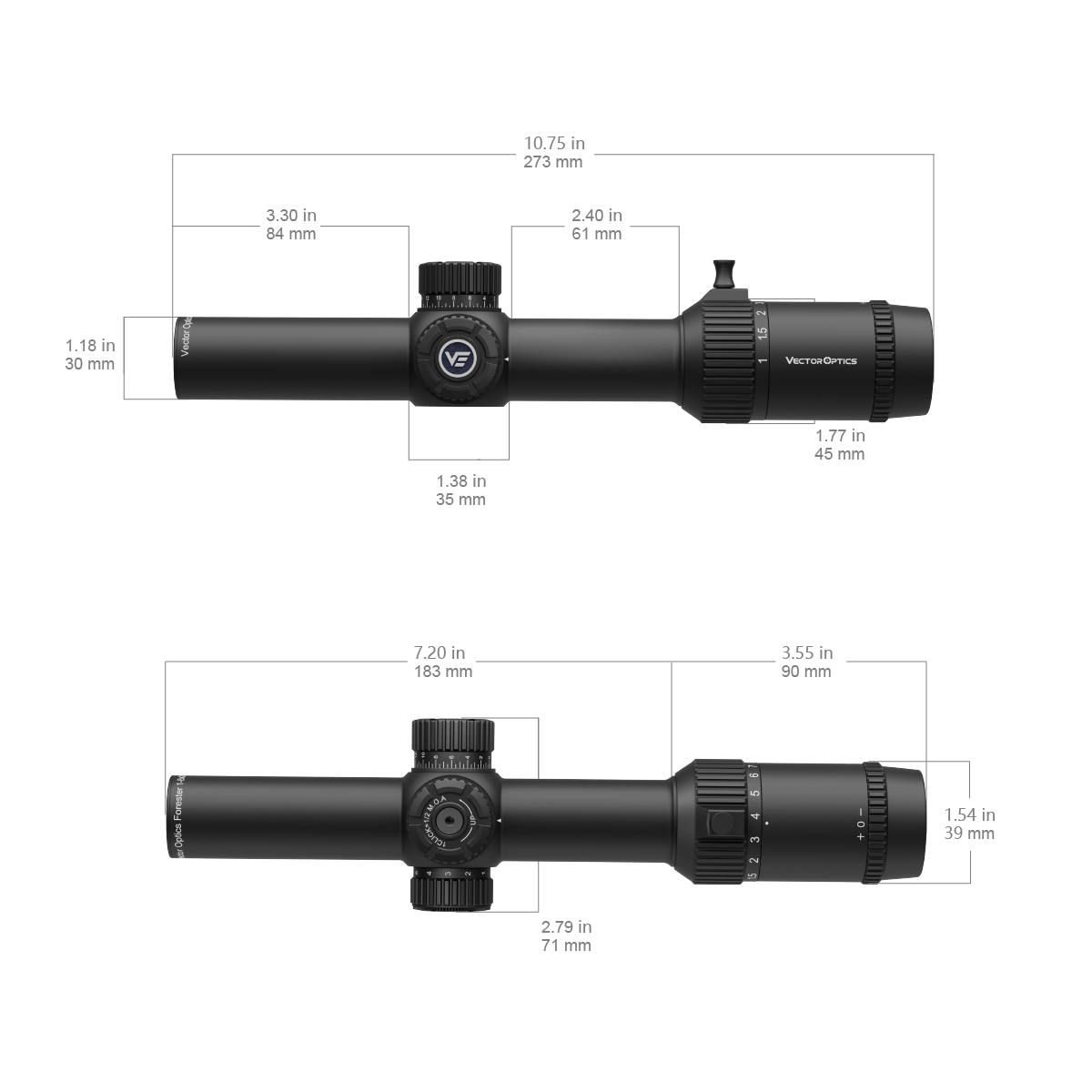 Vector Optics Šumar 1-8x24 SFP optički nišan 