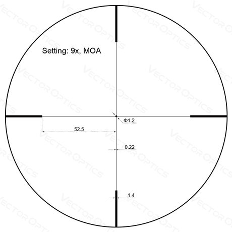 Vector Optics Forester JR. 3-9x40 streljački ciljnik