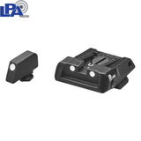 Podesivi nišani za Glock [G17 G19 G26 & other] | s bijelim točkama