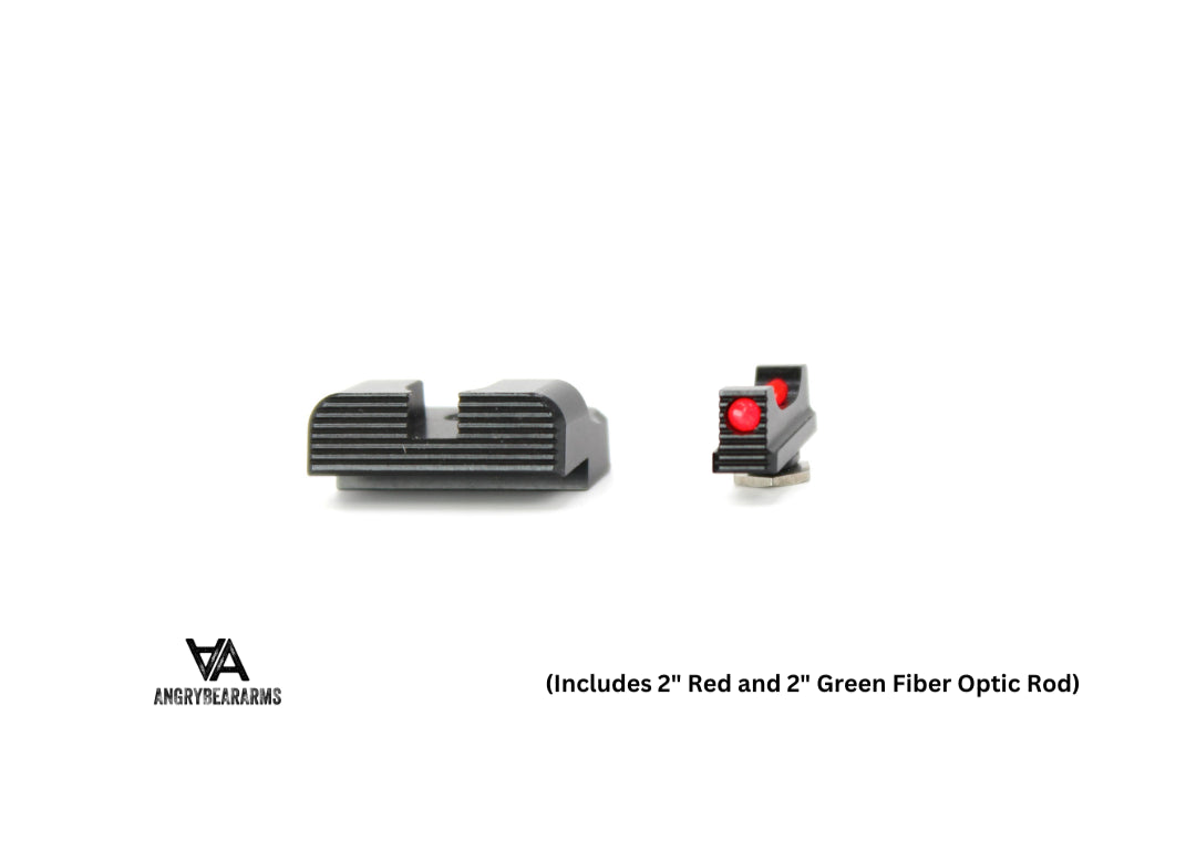 Glock [G17, G19, G26 & other] low sport sights with fiber optics