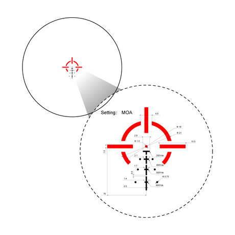 Vector Optics Paragon 3x18 ultra kompaktna prizma puškarski ciljnik
