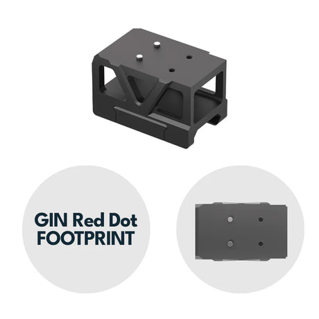 Picatinny montaža za red dot s podizačem [32 mm] | C-More RTS footprint