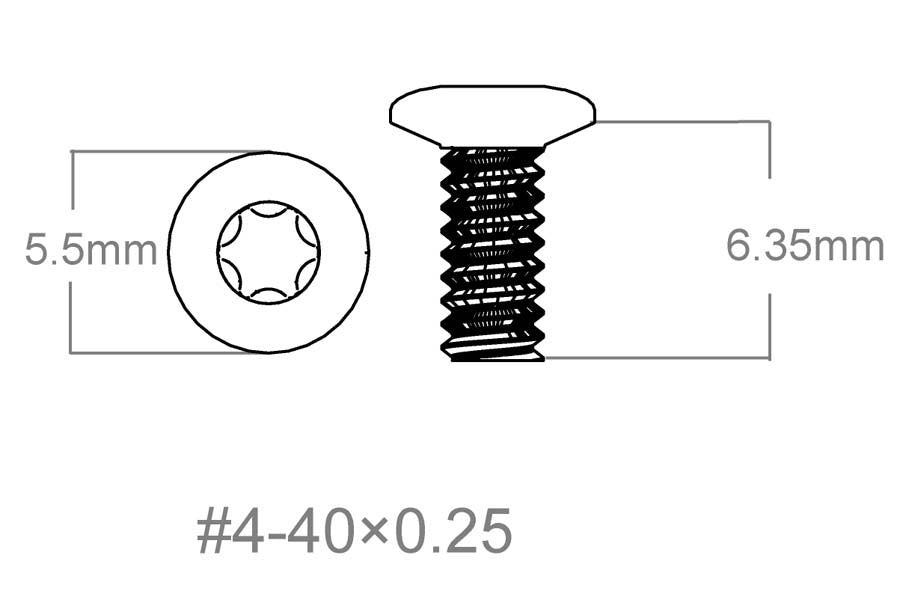 Set vijaka 3 kom | 4-40x0.250" [T10] 