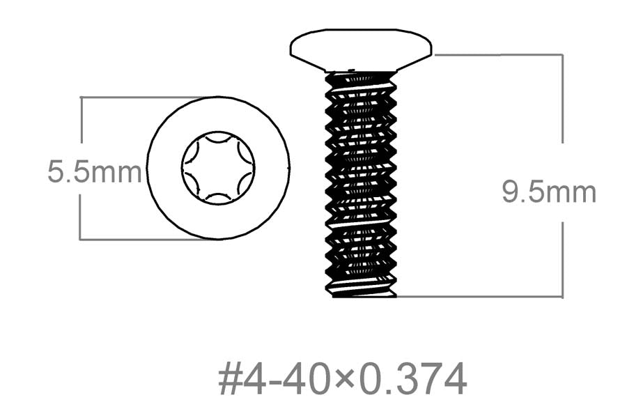 Set vijaka 3 kom | 4-40x0.374" [T10] 