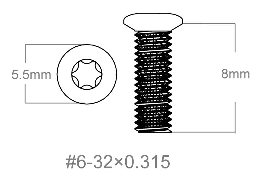 Set vijaka 3 kom | 6-32x0.315" [T10] 