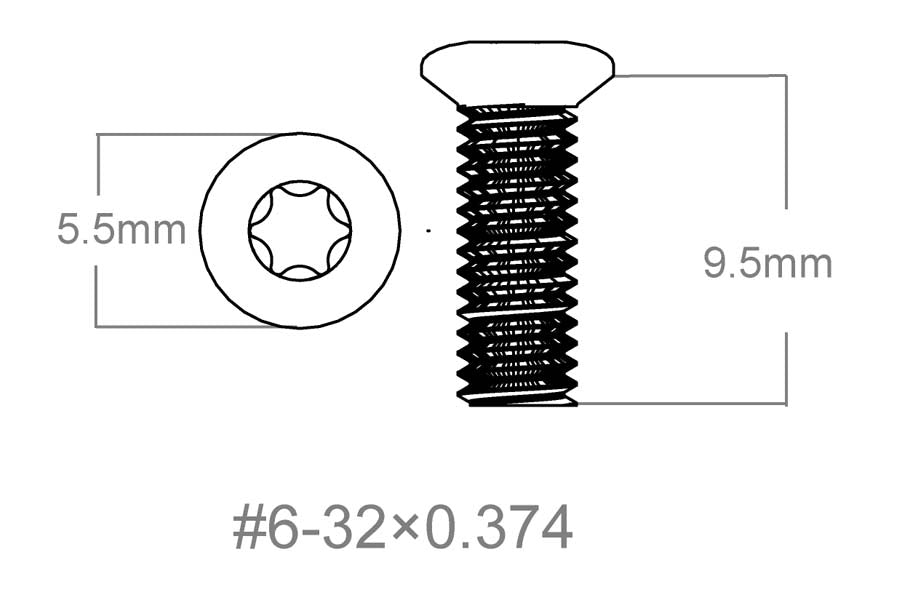 Set vijaka 3 kom | 6-32x0.374" [T10] 