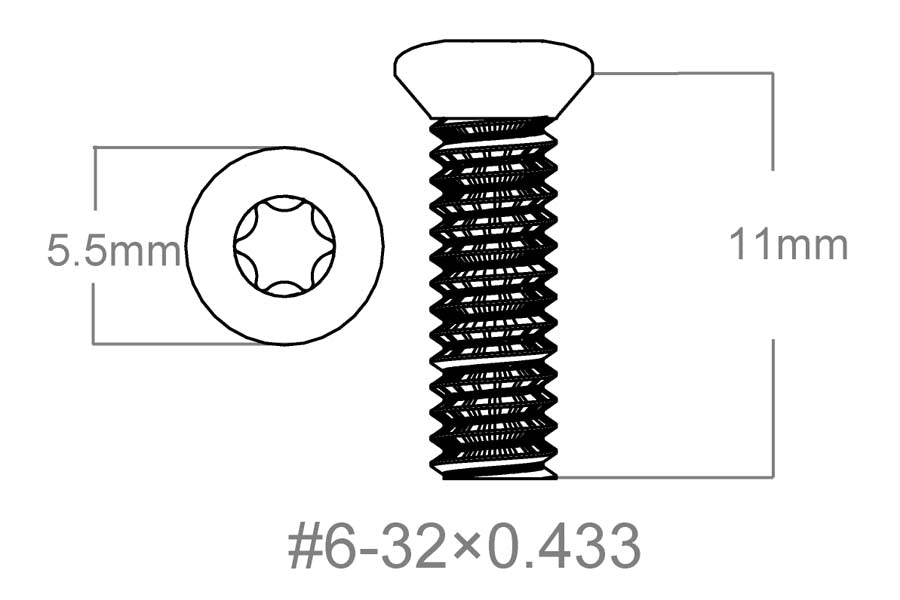Set vijaka 3 kom | 6-32x0.433" [T10] 