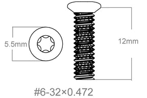 Set vijaka 3kom | 6-32x0.472’’ [T10]