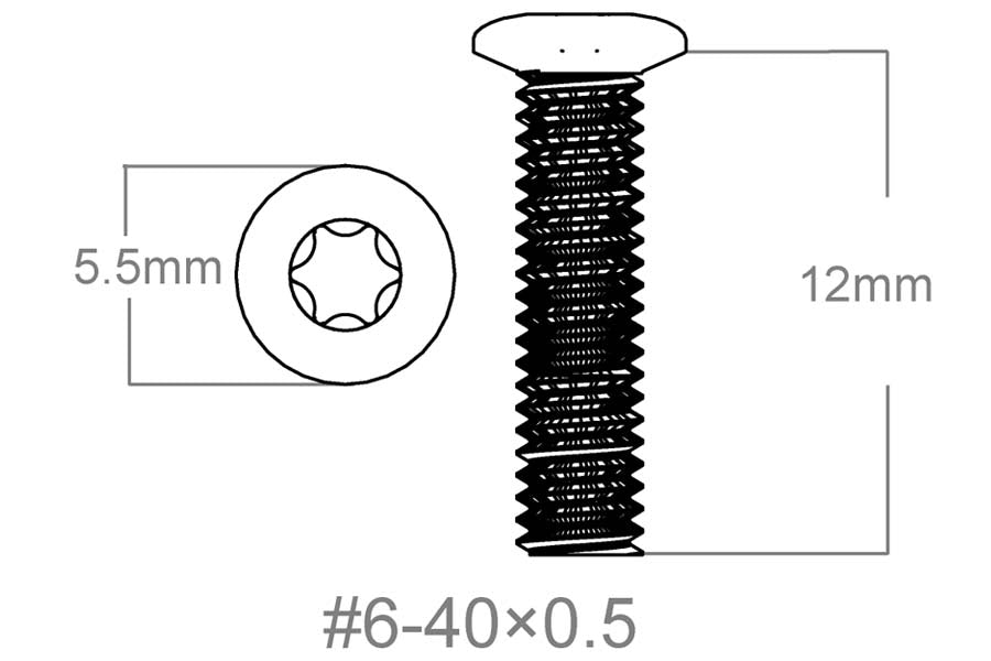Set vijaka 3 kom | 6-40x0.5" [T10] 