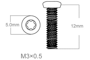 Set vijaka 3kom | M3x0.5 [T10]
