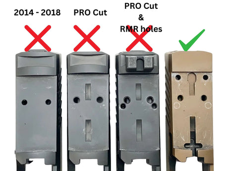 Sig P320 [models with removable rear sight] adapter pločica | type C [RMR RTS & Docter footprint]