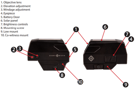Sightmark Volta Solar Red Dot nišani