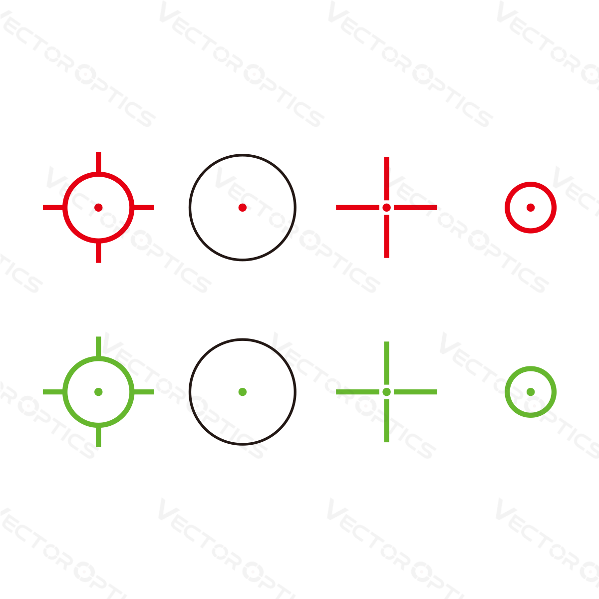 Vector Optics Omega 23x33 Četverostruki Refleksni Ciljnik crvena točka 