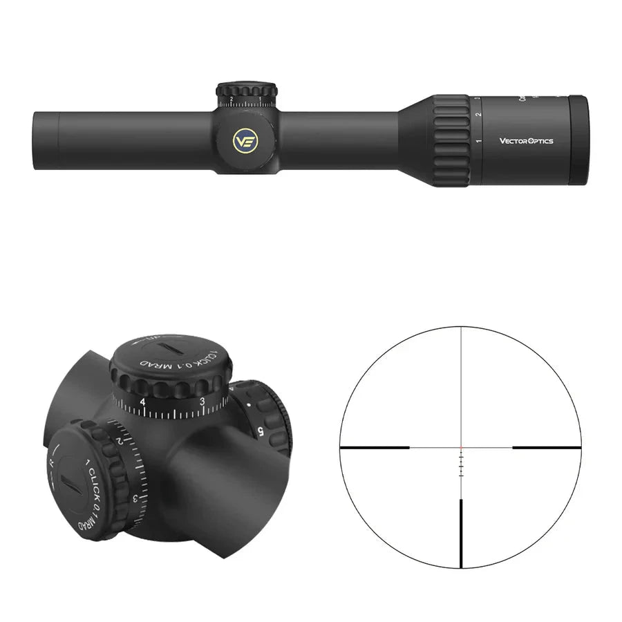 Vector Optics Continental x6 1-6x24i Fiber puškarski ciljnik Vector Optics