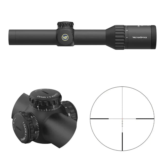 Vector Optics Continental x6 1-6x24i Fiber puškarski ciljnik Vector Optics