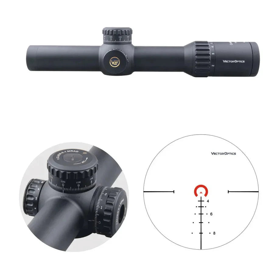 Vector Optics Continental x6 1-6x28FFP puškarski ciljnik Vector Optics