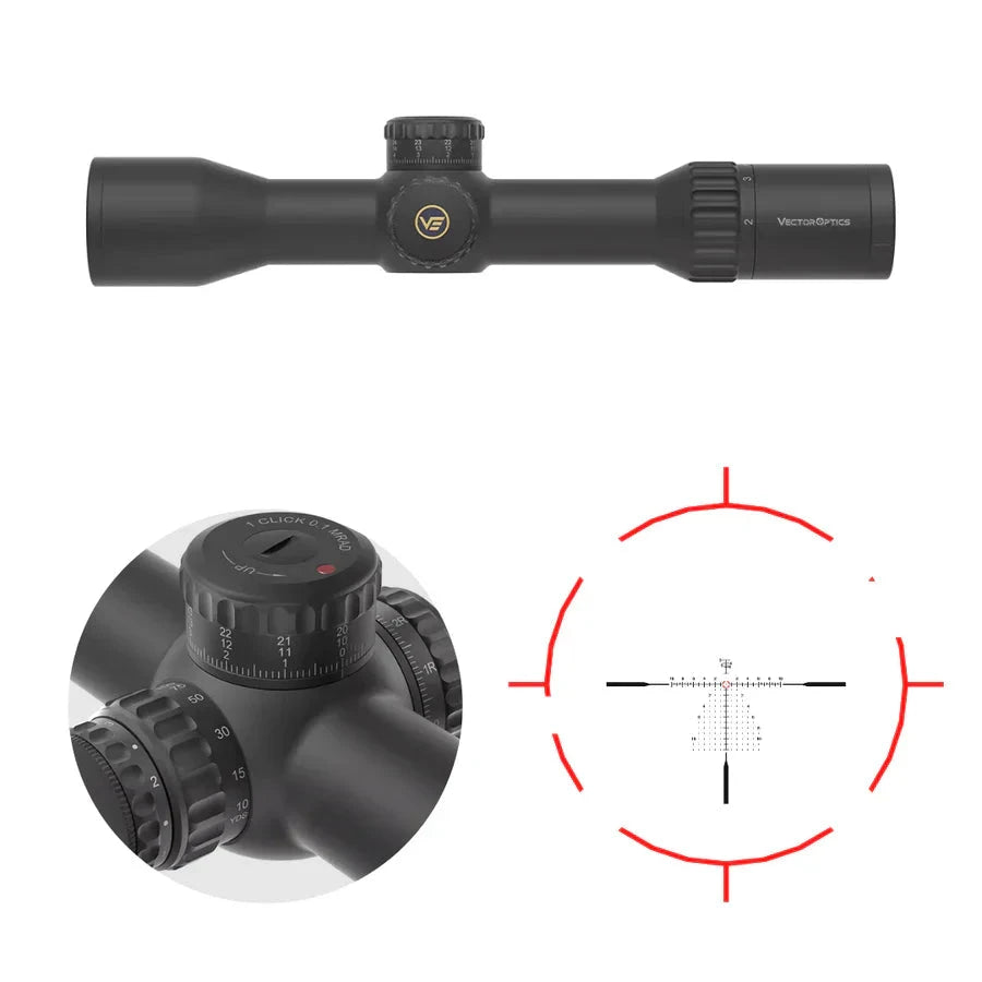 Vector Optics Continental x6 2-12x44 RAR rifle scope Vector Optics