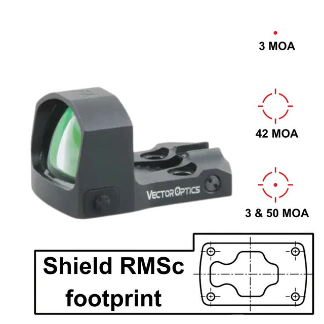 Vector Optics Frenzy-S 1x17x24 MOS Multi Reticle red dot ciljnik