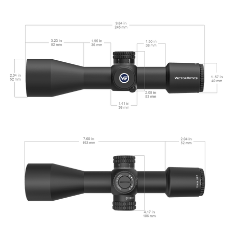 Vector Optics Veyron 10x44 SFP kompaktni puškarski ciljnik