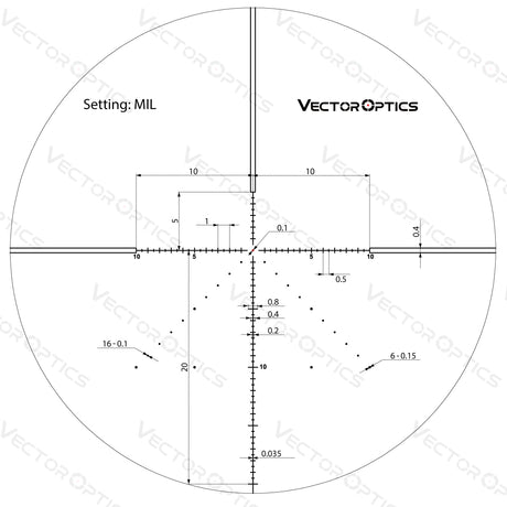 Vector Optics Veyron 6-24x44 IR First Focal Plane Illuminated puškarski ciljnik