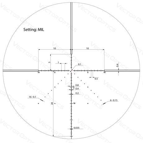 Vector Optics Veyron 4-16x44 IR First Focal Plane Illuminated puškarski ciljnik