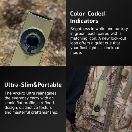 Olight ArkPro Ultra | flat 4-u-1 EDC svjetiljka | 1.700 lm - Olive Green