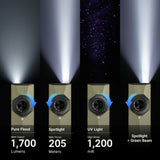 Olight ArkPro Ultra | flat 4-u-1 EDC svjetiljka | 1.700 lm - Olive Green