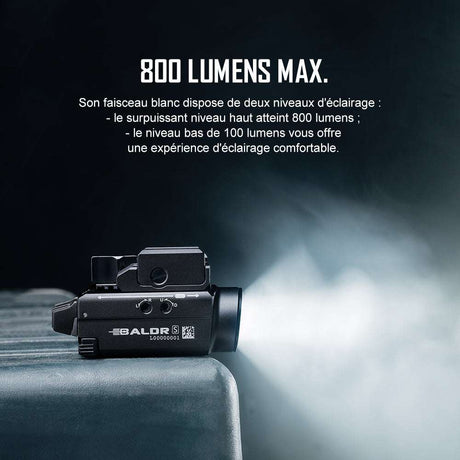 Olight Baldr S | svjetiljka za pištolj s laserom | 800 lm