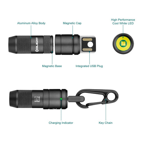 Olight imini 2 | mini punjiva privjesna svjetiljka | 50 lm