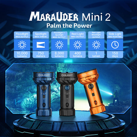 Olight Marauder 2 Mini | snažna punjiva svjetiljka | 10.000 lm